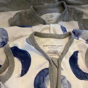 2 Burt’s bees Large Sleep Sacks